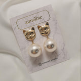 ビッグパールピアス / Melbie The Cat Series - Big Pearl Piercing (Gold ver.)