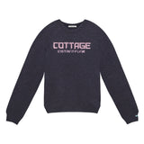 Oversized needlework wool-blend sweater