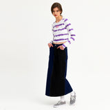 サイロスロングスリーブクロップTシャツ/CIROS LONG SLEEVE CROP TEE (VIOLET)
