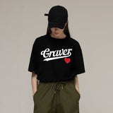 ベースボールロゴハートスマイルショートスリーブTシャツ/Base Ball Logo Heart Smile Short Sleeve T-shirt