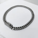 スチール ライン カーブ チェーン ネックレス / [BLESSEDBULLET]STEEL LINE CRUVE CHAIN NECKLACE_ANTIQUE SILVER/ANTIQUE GOLD
