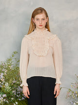 フリルスモックブラウス / Frill Smocks blouse