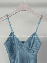 6 color lace strap-adjustable sleeveless shirt