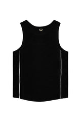 REFLECTIVE PIPING CROP TOP_BLACK