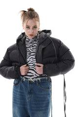 リバーシブルクロップドジャンパー/REVESIBLE CROPPED JUMPER
