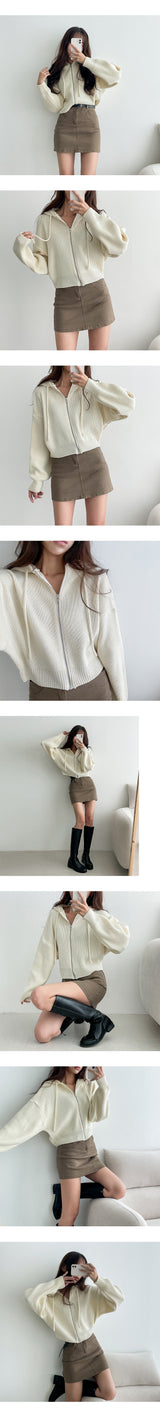 Lundi Oversized-Fit Knitwear Zip-up