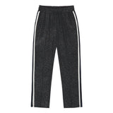 0 3 twinkle velvet track pants - BLACK (6683342209142)