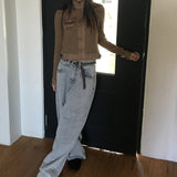Loon メガバルーンフィット ロングワイドデニムパンツ