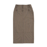 ダブルウエストチェックスカート / 0 7 double waist check skirt