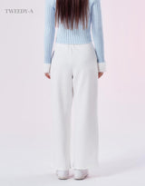 Heart Patch Pintuck Detail Wide Banding Pants 3 Color