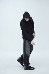 ハイパー ブラッシュ ウォッシング ワイド デニムパンツ / Hyper Brush Washing Wide Denim Pants Black