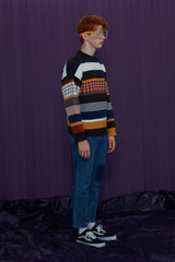 [SIGNATURE]マルチストライプニット / MULTI STRIPE KNIT (4526617198710)