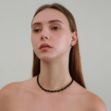 oval onyx necklace (spare chain)
