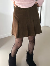 Belan golden pleated mini skirt