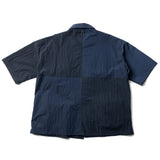リップスタックポケットオーバーサイズドショートシャツ / LIPSTACK POCKET OVERSIZED SHORT SHIRTS (4552304558198)