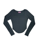 PNFメイド S/Sバービースクエアネックライントップ / PNF made S/S Barbie squareneck line top