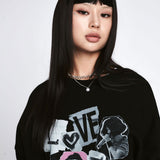 ラブレタースウェットシャツ/LOVE letter Sweatshirt [2 Color]