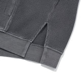 PIGMENT WASHING HIGH NECK HALF ZIP UP [CHARCOAL]