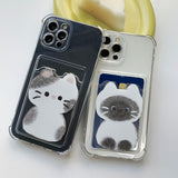 Shamizu Sketch Some Cat Card Storage Phone Case
