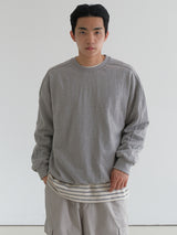 ロープラインラグランスウェットシャツ/Rope line Raglan MTM 4color