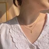 1990's Lover and Cross Necklace (6560280281206)