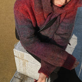 [Muffler set] ASCLO Palette Gra Mohair Cardigan (3color)