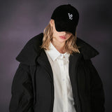 3D Monogram logo corduroy over fit ball cap