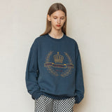 GHCリボンスウェットシャツ/GHC RIBBON SWEATSHIRT_VINTAGE BLUE