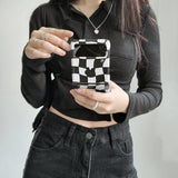 Checkerboard Black Zflip Case (6674540068982)