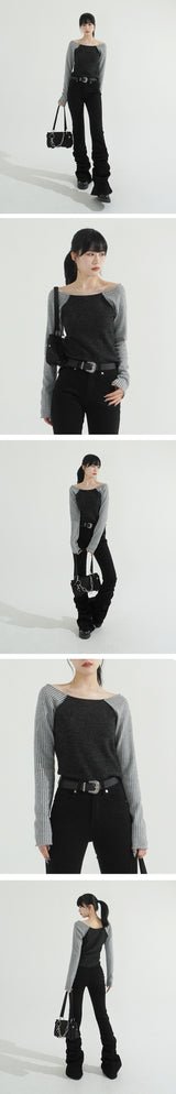 Joy Raglan Long Sleeve Boatneck Top
