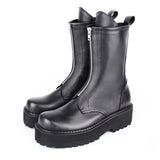 フロントジップハイブーツ / FRONT ZIP-HI BOOTS