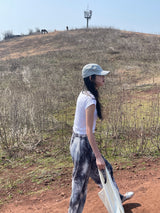 Silver dust pleats pants 