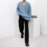 SK オーバサイズフィットショルダーボタンニット/SK Oversized Fit Shoulder Button Knitwear (4 colors)