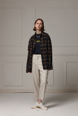 Cropped slacks - Ivory (4622120616054)