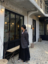 ポエムバックリボンスリムノースリーブドレス / Poem Back Ribbon Slim Sleeveless Dress(2 colors)