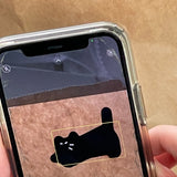 standingchu hidden cat sticker Two sheets (6695826751606)