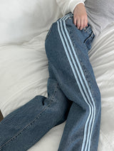 スリーライン デニムパンツ / Three Line Denim Pants (2color)