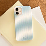 クリーミーブルー光沢ハードスマホケース