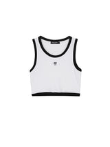 mii リブ クロップタンクトップ / mii RIBBED CROP TANK TOP WHITE