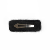 Square Angora Hairpin (Black)