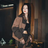 2 TONE PATCHWORK JACKET