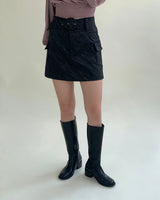 Collection 21fw - Dark Vader Mini Skirt (6614899196022)