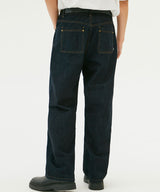 WASHING STITCH DENIM PANTS (INDIGO) (6585490047094)