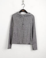 Cosper String Slim Inner Hooded T-shirt