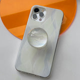 モーブパステルウェーブビードスマホグリップケースセット