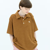 ドルフィンテリーカラーハーフスリーブTシャツ / Dolphin terry collar half sleeve tshirt