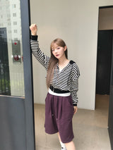 Camila stripe zip up