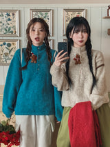 マウント配色アノラックニット