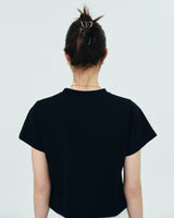 ROMAN TYPO LOGO TSHIRT-BLACK (6681176080502)