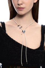 NO.483 [SILVER] HEART CODE LOCK NECKLACE